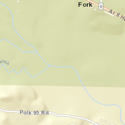 Mountain Fork Arkansas Street Map