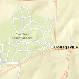Collegeville Arkansas Street Map