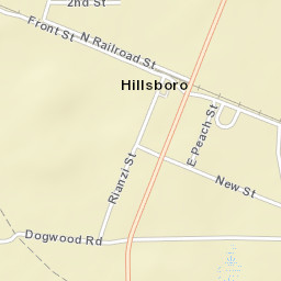 Hillsboro Alabama Street Map