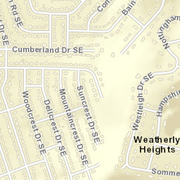 Weatherly Heights Alabama Street Map
