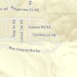 Bucks Canyon Alabama Street Map
