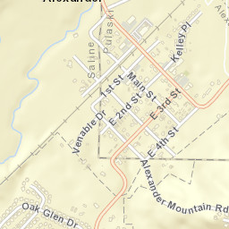 Alexander Arkansas Street Map