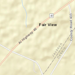 Fair View Alabama Street Map