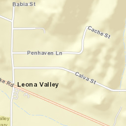 Leona Valley California Street Map