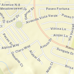 Rancho Vista California Street Map