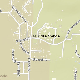 Middle Verde Arizona Street Map