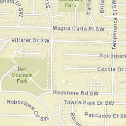 South Park Estates Alabama Street Map