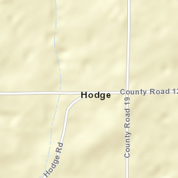 Hodge Alabama Street Map