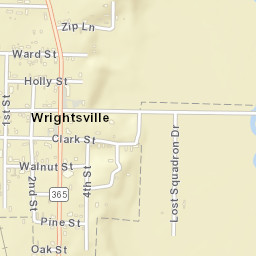 Wrightsville Arkansas Street Map