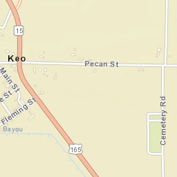 Keo Arkansas Street Map