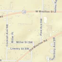 Moulton Heights Alabama Street Map