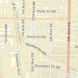 Decatur Alabama Street Map