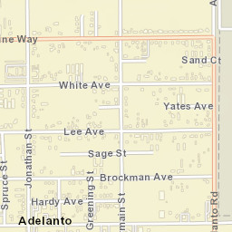 Adelanto California Street Map