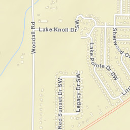 Sherwood Estates Alabama Street Map