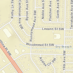 Griffin Addition Alabama Street Map