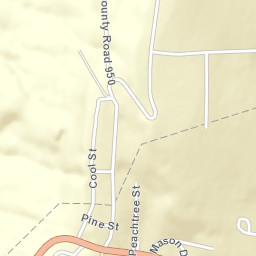 Mentone Alabama Street Map