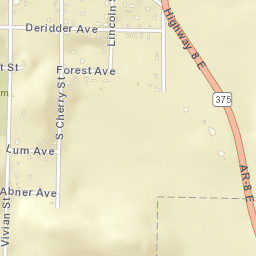 1002-1198 Lincoln Ave Mena AR Street Map