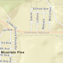 Mountain Pine Arkansas Street Map