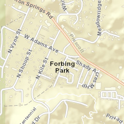 Forbing Park Arizona Street Map