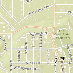 Camp Verde Arizona Street Map
