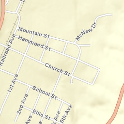Valley Head Alabama Street Map