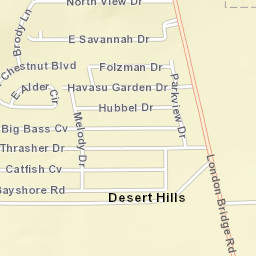 Desert Hills Arizona Street Map