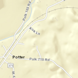 Potter Arkansas Street Map