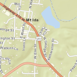 Mount Ida Arkansas Street Map