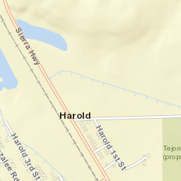 Harold California Street Map