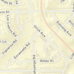 The Village California Street Map