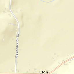 Elon Alabama Street Map