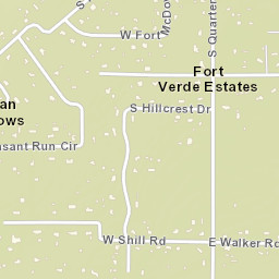 Fort Verde Estates Arizona Street Map