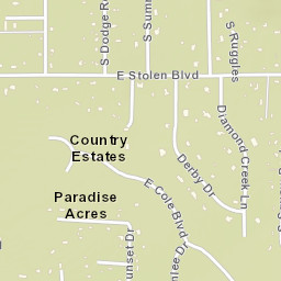 Country Estates Arizona Street Map
