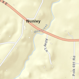 Nunley Arkansas Street Map