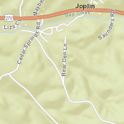 Joplin Arkansas Street Map