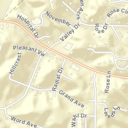 Midland Heights Arkansas Street Map