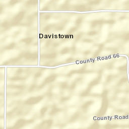 Davistown Alabama Street Map