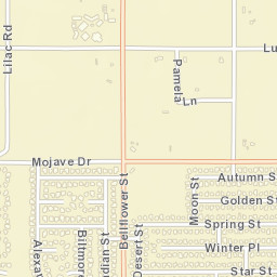 South Adelanto California Street Map
