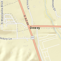 Dewey Arizona Street Map