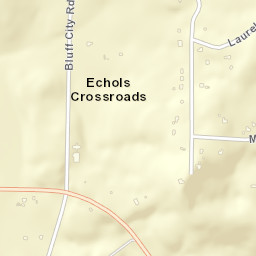 Echols Crossroads Alabama Street Map