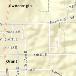 Grant Alabama Street Map
