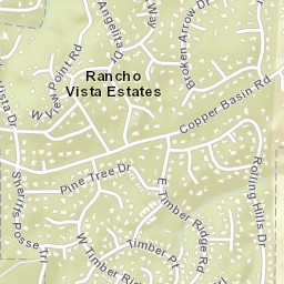 Rancho Vista Estates Arizona Street Map