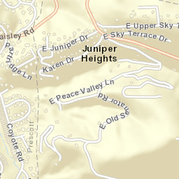 Juniper Heights Arizona Street Map