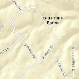 Blue Hills Farms Arizona Street Map