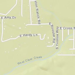 Clear Creek Arizona Street Map