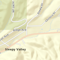 Sleepy Valley California Street Map