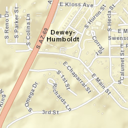 Humboldt Arizona Street Map