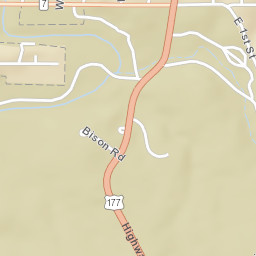 U.S. 177, Chickasaw National Recreation Area Street Map