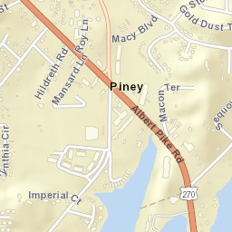 100 Mansard Ln Hot Springs National Park AR Street Map