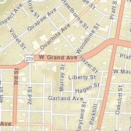 100-126 Marion Street, Hot Springs, AR Street Map